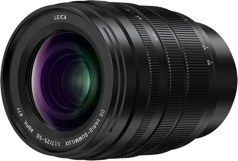 Panasonic LUMIX Micro Four Thirds Camera Lens, Leica DG Vario-SUMMILUX 25-50mm F1.7 ASPH, Stepless Aperture, Video Performance, H-X2550 (Renewed) in Saudi Arabia