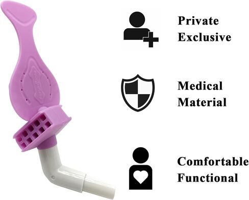 Dental Suction Shield Bite,Dental Silicone Mouth Prop,with HVE Suction Tube, Connecting Dental Saliva Ejector,Dental Bite Blocks Saliva Shield（2 PCS/Box) (Purple) in Saudi Arabia