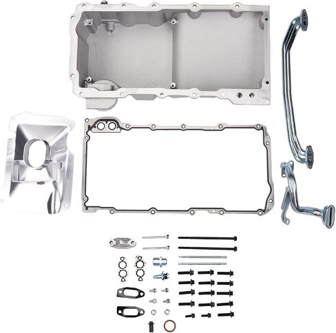 81076 LS Front Wet Sump Retro Engine Oil Pan Kit Replacement for Chevy Camaro Impala Monte Pontiac Firebird Grand Prix 1967-1987 Gen III/IV 4.8L-6.2L in Saudi Arabia
