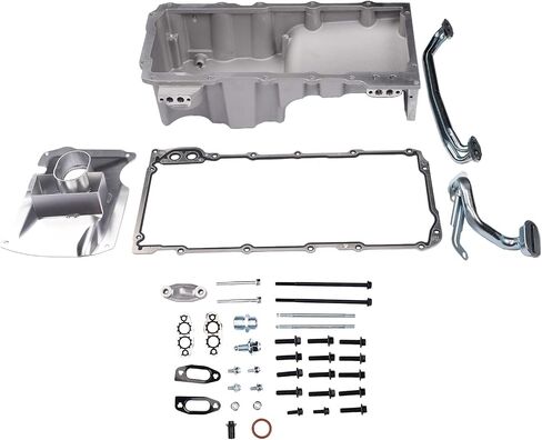 81076 LS Front Wet Sump Retro Engine Oil Pan Kit Replacement for Chevy Camaro Impala Monte Pontiac Firebird Grand Prix 1967-1987 Gen III/IV 4.8L-6.2L in Saudi Arabia