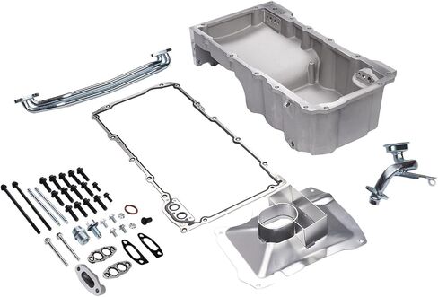 81076 LS Front Wet Sump Retro Engine Oil Pan Kit Replacement for Chevy Camaro Impala Monte Pontiac Firebird Grand Prix 1967-1987 Gen III/IV 4.8L-6.2L in Saudi Arabia