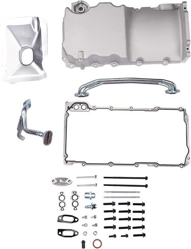 81076 LS Front Wet Sump Retro Engine Oil Pan Kit Replacement for Chevy Camaro Impala Monte Pontiac Firebird Grand Prix 1967-1987 Gen III/IV 4.8L-6.2L in Saudi Arabia