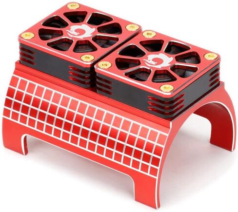 Full Alloy Motor Heat Sink Fan for Arrma 1/5 Kraton Outcast 8s blx Twin Motor Cooling 1/5 Xmaxx Motor Heatsink Upgrade Parts in Saudi Arabia