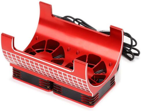 Full Alloy Motor Heat Sink Fan for Arrma 1/5 Kraton Outcast 8s blx Twin Motor Cooling 1/5 Xmaxx Motor Heatsink Upgrade Parts in Saudi Arabia