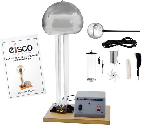 مولد Eisco Labs Van De Graaff - يعمل بمحرك متوافق مع 110/120 فولت و220/240 فولت، 50/60 هرتز in Saudi Arabia