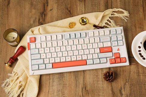 EPOMAKER x Feker IK85 Plus Gasket-Mounted Mechanical Keyboard, Hot Swappable 2.4Ghz/Bluetooth 5.0/USB-C Wired Wireless, Sound Dampening Foams Kit, 4000mAh Battery, RGB (White, Marble White Switch) in Saudi Arabia