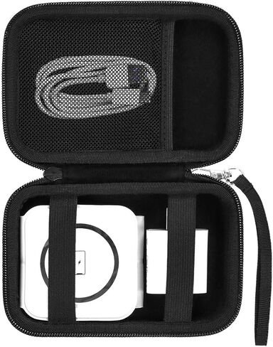 حافظة سفر لمحطة شحن الهاتف المحمول، حامل شاحن لاسلكي، حقيبة حامل تخزين محطة شحن مغناطيسية قابلة للطي لساعة أبل كابل شاحن USB-C ومحول، صندوق أسود فقط in Kuwait