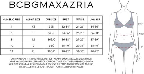 BCBGMAXAZRIA Women's Standard High Waisted Swimsuit Bottom with Moderate Coverage in Saudi Arabia