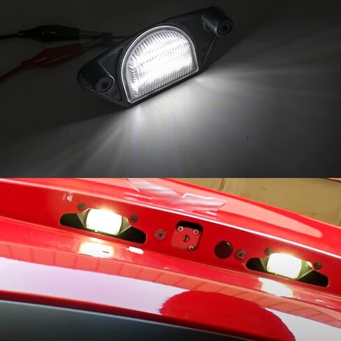 استبدال ضوء لوحة الترخيص LED لسيارة Chevy Corvette C4 C5 C6 S10 Impala GMC S15، 18SMD مصابيح LED خالية من الأخطاء OEM مجموعة مصابيح لوحة الأرقام in Saudi Arabia