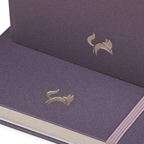 JUMPING FOX DESIGN Premium A5 Lined Journal Hardcover Notebook, Medium 5.6 x 8.4 inches, 100gsm Quality Paper, Numbered Pages, Inner Pocket, Unique Leatherette (Sunlit Rose, Medium A5) in Saudi Arabia