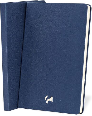 JUMPING FOX DESIGN Premium A5 Lined Journal Hardcover Notebook, Medium 5.6 x 8.4 inches, 100gsm Quality Paper, Numbered Pages, Inner Pocket, Unique Leatherette (Sunlit Rose, Medium A5) in Saudi Arabia