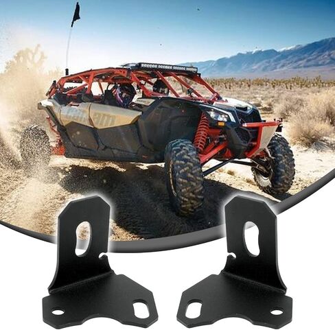 CMEX 2Pcs Adjustable Rear Pillar Flag Antenna Mounting Brackets Compatible with 2017-2019 Maverick X3 Max Turbo DS RS RR Rear LED Whip Light Brackets Adjustable for X3 in Saudi Arabia