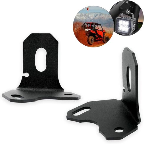 CMEX 2Pcs Adjustable Rear Pillar Flag Antenna Mounting Brackets Compatible with 2017-2019 Maverick X3 Max Turbo DS RS RR Rear LED Whip Light Brackets Adjustable for X3 in Saudi Arabia