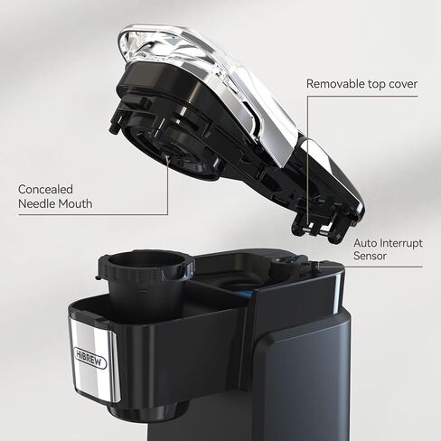 HiBREW Single Serve Coffee Maker - Portable,Coffee Machine for K Cup Pod, One Button Operation, White Color for Kitchen, Office, Camping, Hotel in Saudi Arabia