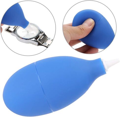 منفاخ غبار مزود بفوهات قصيرة أداة تنظيف مضخة هواء مطاطية بيضاوية الشكل منفاخ غبار للكاميرا ومشاهدة الهاتف وتنظيف مرشح عدسة لوحة المفاتيح (أزرق) in Kuwait