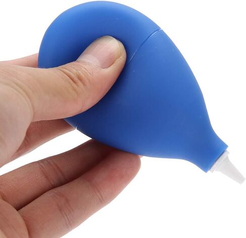 منفاخ غبار مزود بفوهات قصيرة أداة تنظيف مضخة هواء مطاطية بيضاوية الشكل منفاخ غبار للكاميرا ومشاهدة الهاتف وتنظيف مرشح عدسة لوحة المفاتيح (أزرق) in Kuwait