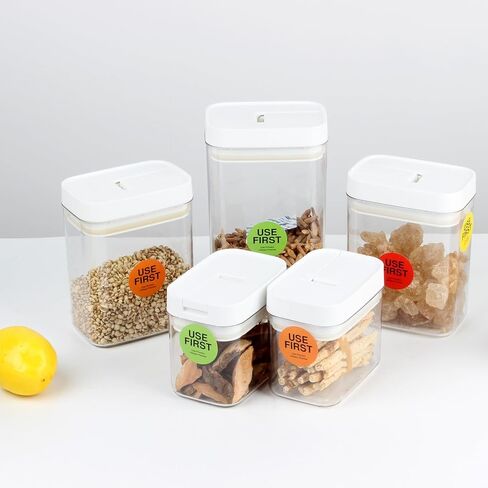 2000 قطعة من ملصقات التحكم في المخزون "الاستخدام أولاً" مقاس 1.5 بوصة، 4 ألوان تستخدم الملصقات الأولى، ملصقات طعام ذات جودة عالية للمطاعم، ملصقات دائرية - 500 ملصق لكل لفة in Kuwait