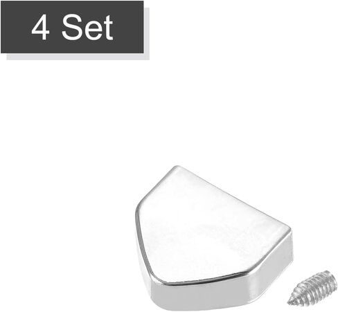 HARFINGTON Zipper Tail Clip, 4 Pcs Zinc Alloy Zipper Buckle Tails Stopper End Tips for Leather Sewing DIY Accessories (0.51 Inch, Silver Tone) in Saudi Arabia