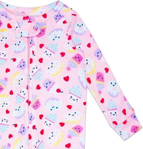 Rene Rofe Baby Girls Zip-Up Snap Ultra Soft Long Sleeve Footie Sleep and Play Coverall in Saudi Arabia