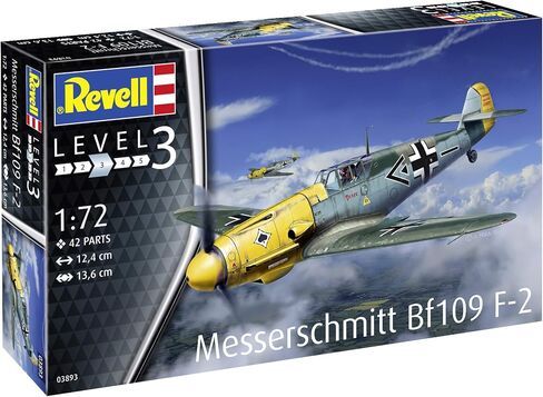 Revell GmbH 03893 Messerschmitt Bf109 F-2 مجموعة نماذج بلاستيكية، رمادي مموه in Saudi Arabia