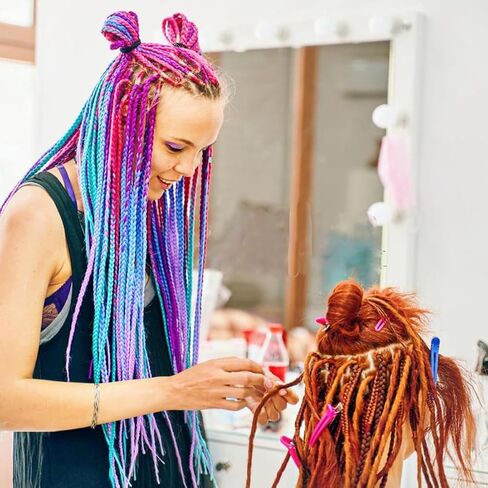 خطافات كروشيه من Weabetfu Dreadlocks بمقبض مريح، أداة إبرة دريدلوك للحرف اليدوية، خطاف كروشيه دريدلوك للشعر 0.5 مم 1 خطاف in Kuwait