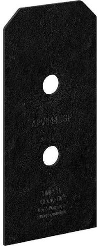 Simpson Strong-Tie APVB44DSP - لهجات خارجية ZMAX، لوحة جانبية بقاعدة سوداء لـ 4x 2ct in Kuwait
