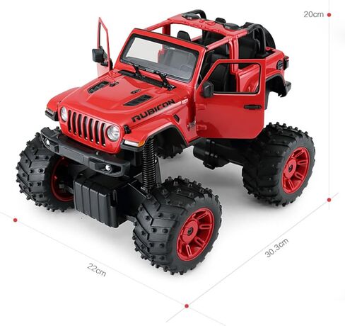 RASTAR 79410 1/14 Jeep RC Car - Officially Licensed Jeep Wrangler JL Remote Control Car for Play and Display - Ideal Gift for Kids - Red in Saudi Arabia