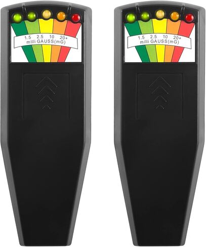 2 PCS 5 LED EMF Meter Magnetic Field Detector Ghost Hunting Paranormal Equipment Tester Counter in Kuwait