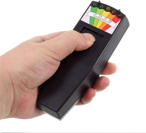 2 PCS 5 LED EMF Meter Magnetic Field Detector Ghost Hunting Paranormal Equipment Tester Counter in Kuwait