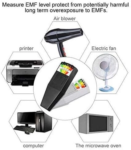 2 PCS 5 LED EMF Meter Magnetic Field Detector Ghost Hunting Paranormal Equipment Tester Counter in Kuwait