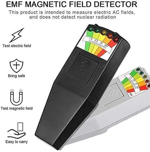 2 PCS 5 LED EMF Meter Magnetic Field Detector Ghost Hunting Paranormal Equipment Tester Counter in Kuwait