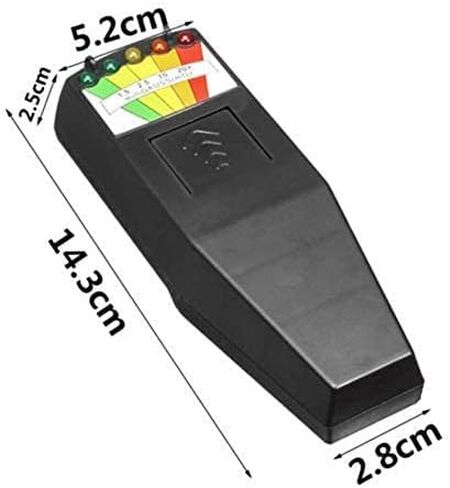 2 PCS 5 LED EMF Meter Magnetic Field Detector Ghost Hunting Paranormal Equipment Tester Counter in Kuwait