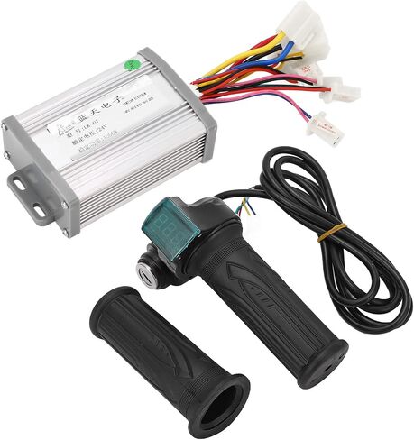 Bicycle Brushed Controller Kit, Speed Control Heat Dissipation Aluminum Alloy 24V 1000W Electric Bike Twist Throttle Handle for Electric Tricycles in Saudi Arabia