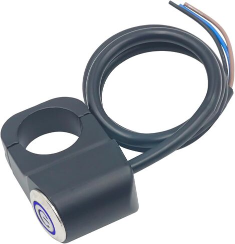 12V Motorcycle Handlebar Switch for 7/8 inch 22mm Handlebars Waterproof CNC ATV UTV Light Switch-Red in Saudi Arabia