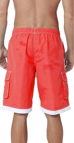 Men's Quick Dry Swim Trunks Cargo Water Shorts with Mesh Lining in Saudi Arabia