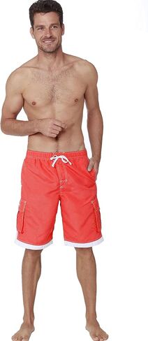 Men's Quick Dry Swim Trunks Cargo Water Shorts with Mesh Lining in Saudi Arabia