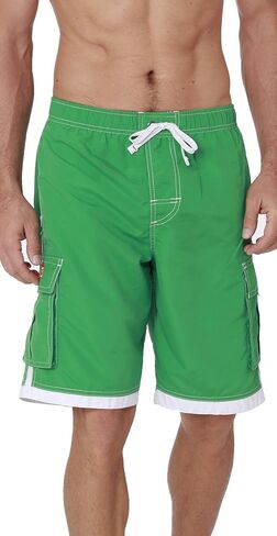 Men's Quick Dry Swim Trunks Cargo Water Shorts with Mesh Lining in Saudi Arabia