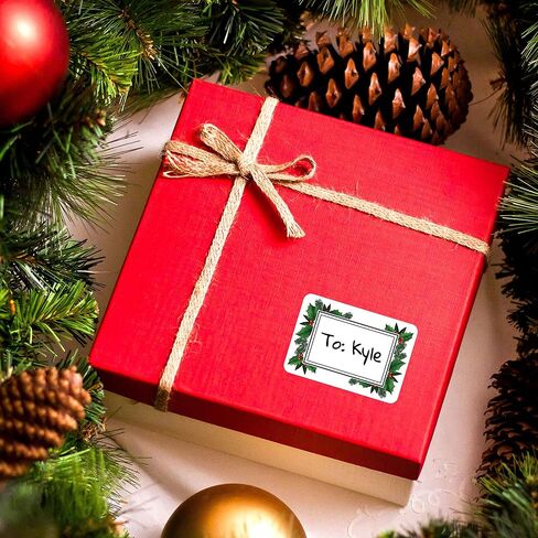 Avery Holiday Name Tags, Black & Red Pine Berry, Gift Tags, Party Favors, No Lift, Handwrite Only, 36 Name Tags in Saudi Arabia