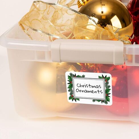 Avery Holiday Name Tags, Black & Red Pine Berry, Gift Tags, Party Favors, No Lift, Handwrite Only, 36 Name Tags in Saudi Arabia