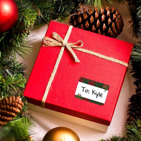 Avery Holiday Name Tags, Black & Red Pine Berry, Gift Tags, Party Favors, No Lift, Handwrite Only, 36 Name Tags in Saudi Arabia