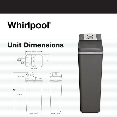 Whirlpool Hybrid Water Softener + Whole House Filtration System (WHESFC Pro Series) | Salt Saving Technology | NSF Certified Water Filter Removes Chlorine in Saudi Arabia