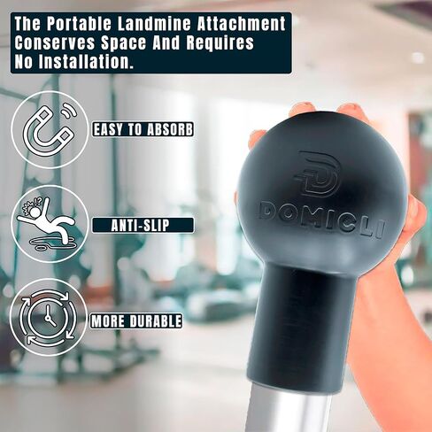 Landmine Attachment for Barbell - Sturdy and Easy to Use with 360° Rotation - Turn Any Surface into a Barbell bomb Landmine Exercise Rotation, Presses, Rows, Split Squats - Fits 2" Olympic Bar in Saudi Arabia