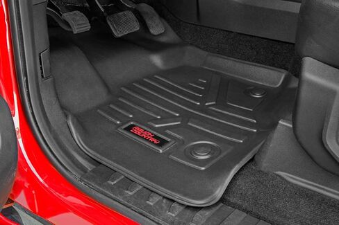 Rough Country Floor Mats for 1999-2006 Chevy/GMC 1500 | Crew Cab - M-29913 , Black in Saudi Arabia