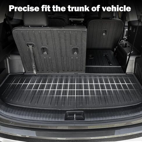 TPE Trunk Mat & Backrest Mats for 2020-2024 Kia Telluride, All Weather, Waterproof, Easy Installation, Cargo Liner + 3rd Seat Back Cover in Saudi Arabia