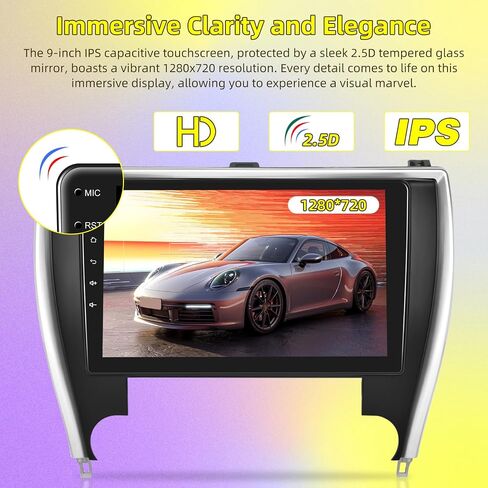 [8Core 4+64G] لسيارة Toyota Camry Radio 2015 2016 2017 مع Carplay اللاسلكي وAndroid Auto - شاشة لمس IPS 10.1 بوصة ستيريو سيارة Android مع WiFi/DSP/GPS/SWC+كاميرا الرؤية الخلفية in Saudi Arabia
