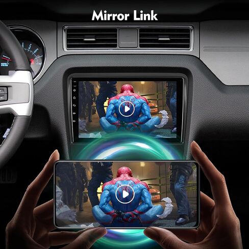 ستيريو سيارة 10.1 بوصة IPS تعمل باللمس Android 12 لسيارة Ford Mustang 2010-2014 مع CarPlay اللاسلكي وAndroid Auto 2+32GB راديو السيارة، يدعم نظام تحديد المواقع العالمي (GPS)، واي فاي، بلوتوث، راديو FM، كاميرا احتياطية، SWC، USB مزدوج in Saudi Arabia