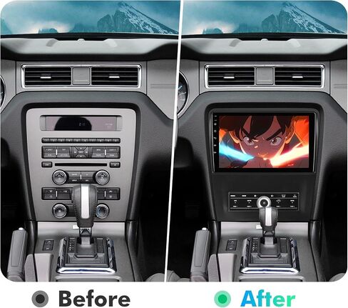 ستيريو سيارة 10.1 بوصة IPS تعمل باللمس Android 12 لسيارة Ford Mustang 2010-2014 مع CarPlay اللاسلكي وAndroid Auto 2+32GB راديو السيارة، يدعم نظام تحديد المواقع العالمي (GPS)، واي فاي، بلوتوث، راديو FM، كاميرا احتياطية، SWC، USB مزدوج in Saudi Arabia