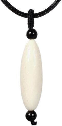 Justinstones 40mm Healing Tibetan Agate Evil Eye Cylinder Tube Dzi Drum Pendant Bead Jewelry Necklace 22 Inch in Kuwait