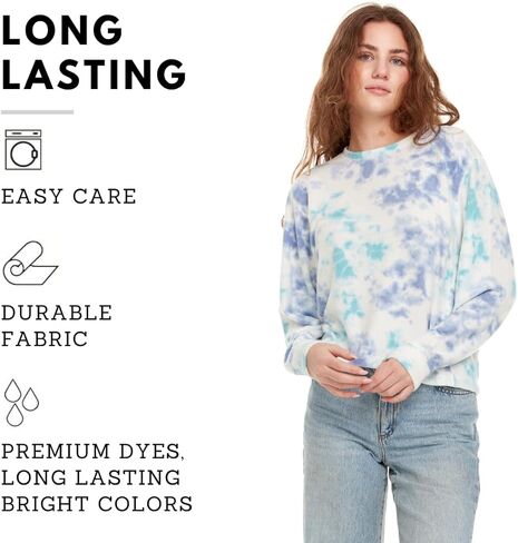 سويت شيرت من الصوف بأكمام طويلة ورقبة دائرية من Pure Essence للرجال والنساء، سويت شيرت من الصوف in Kuwait