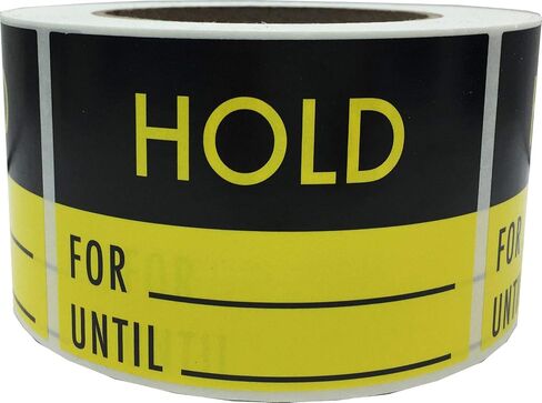 Hold for Until 3.5 x 2.5 Inch Labels 500 Total Stickers on a Roll in Saudi Arabia